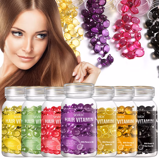 OEM Private Label Collage Serum Hair Regrowth Treatment Hair Growth Oil Daily Hair Vitamin Capsule for Women